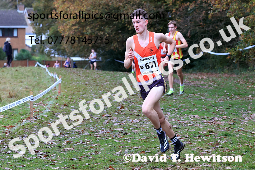 Mens Under-17s 2024 National Cross Country Relays, Berry Hill Park, Mansfield.   Photo: David T. Hewitson/Sports for All Pics
